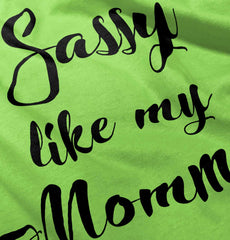 Sassy Like Mommy Romper Bodysuit-Direct To Garment Print-Brisco Baby