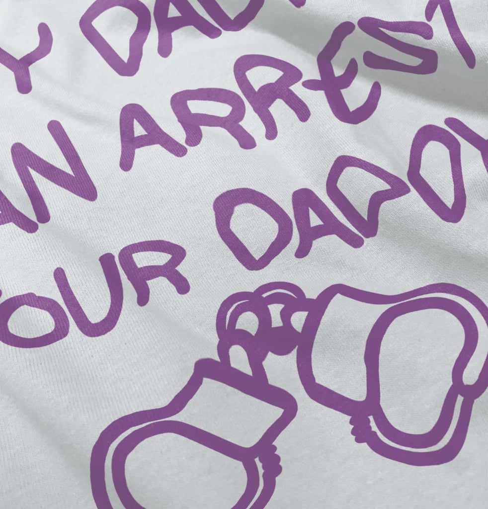 Arrest Your Daddy Baby Striped Skirt Dress-Direct To Garment Print-Brisco Baby