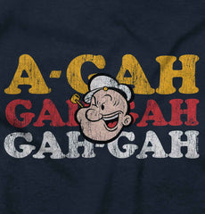 A Gah Popeye Infant Toddler T Shirt-Direct To Garment Print-Brisco Baby