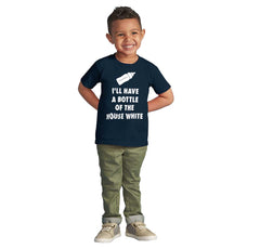 House White Infant Toddler T Shirt-Direct To Garment Print-Brisco Baby