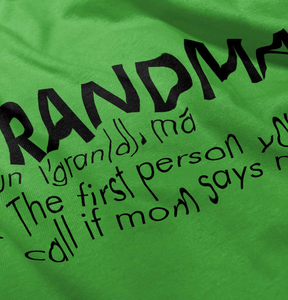 Grandma Defined Infant Toddler T Shirt-Direct To Garment Print-Brisco Baby