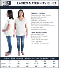 Mommy's Little Lucky Charm Maternity T-Shirt-Direct To Garment Print-Brisco Baby