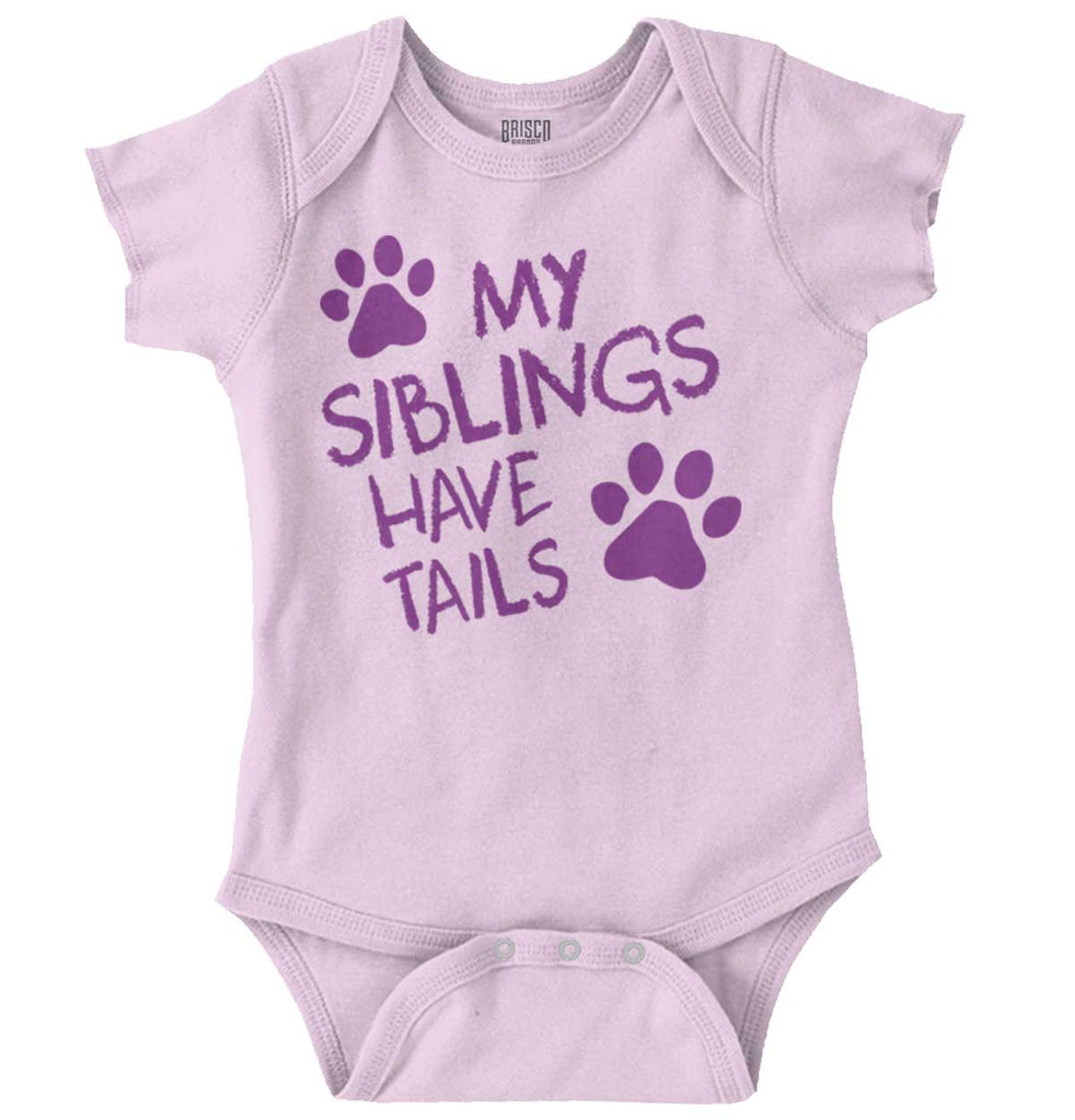 My Siblings Have Tai Romper Bodysuit-Direct To Garment Print-Brisco Baby