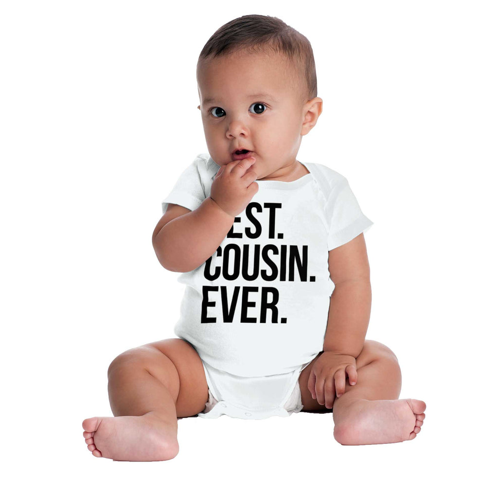 Best Cousin Ever Romper Bodysuit-Direct To Garment Print-Brisco Baby