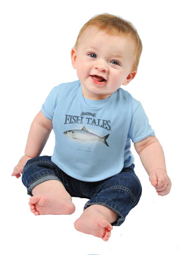 American Shad Infant Baby Bib-Direct To Garment Print-Brisco Baby