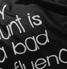 Bad Influence Infant Baby Bib-Direct To Garment Print-Brisco Baby