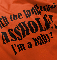 Watch The Language Infant Toddler T Shirt-Direct To Garment Print-Brisco Baby