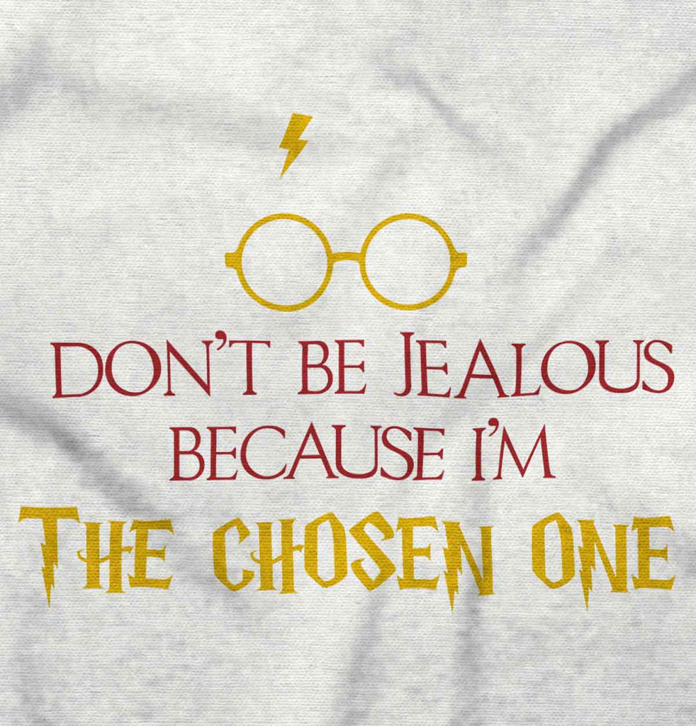 Jealous Of Chosen One Ringer Romper Bodysuit-Direct To Garment Print-Brisco Baby