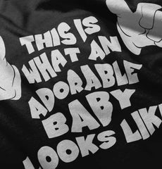 Adorable Looks Like Infant Toddler T Shirt-Direct To Garment Print-Brisco Baby