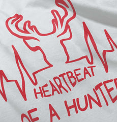 Deer Hunter Heartbeat Romper Bodysuit-Direct To Garment Print-Brisco Baby