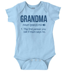 Grandma Romper Bodysuit-Direct To Garment Print-Brisco Baby