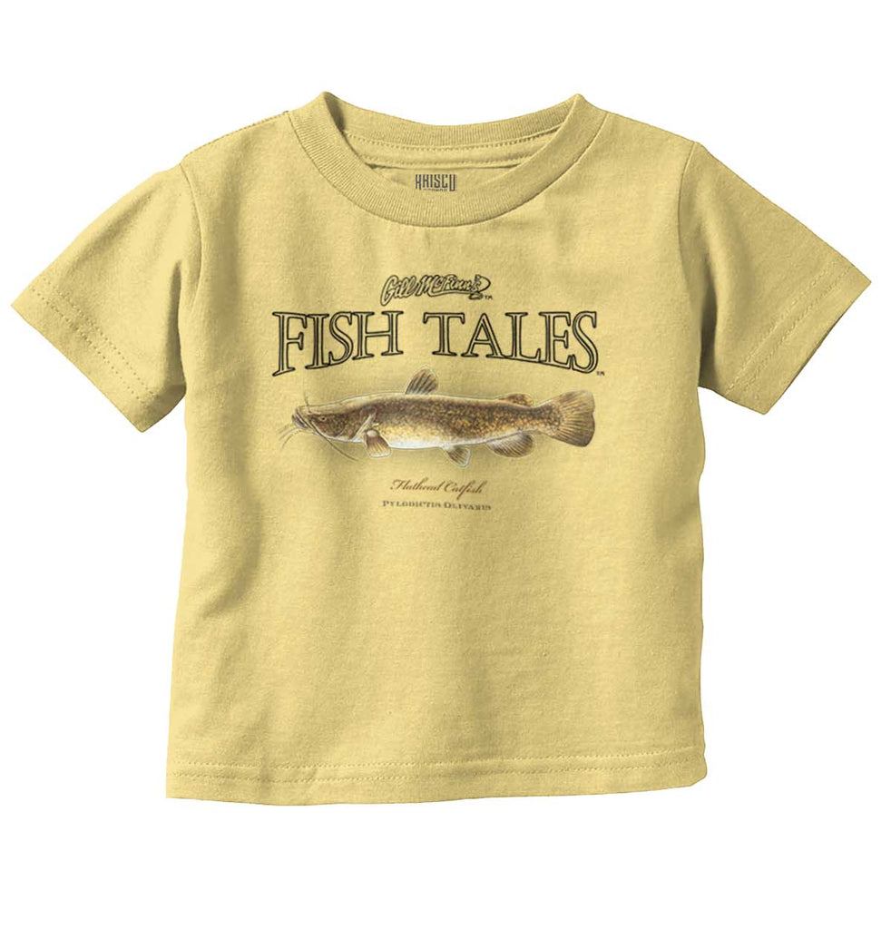 Flathead Catfish Infant Toddler T Shirt-Direct To Garment Print-Brisco Baby