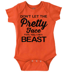 Pretty Face Romper Bodysuit-Direct To Garment Print-Brisco Baby
