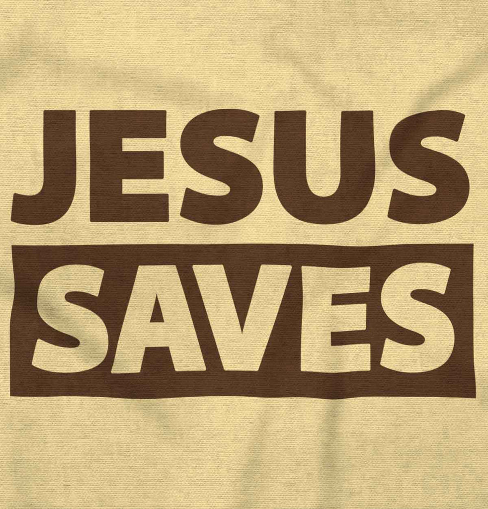 Jesus Saves Romper Bodysuit-Direct To Garment Print-Brisco Baby