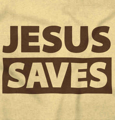 Jesus Saves Romper Bodysuit-Direct To Garment Print-Brisco Baby