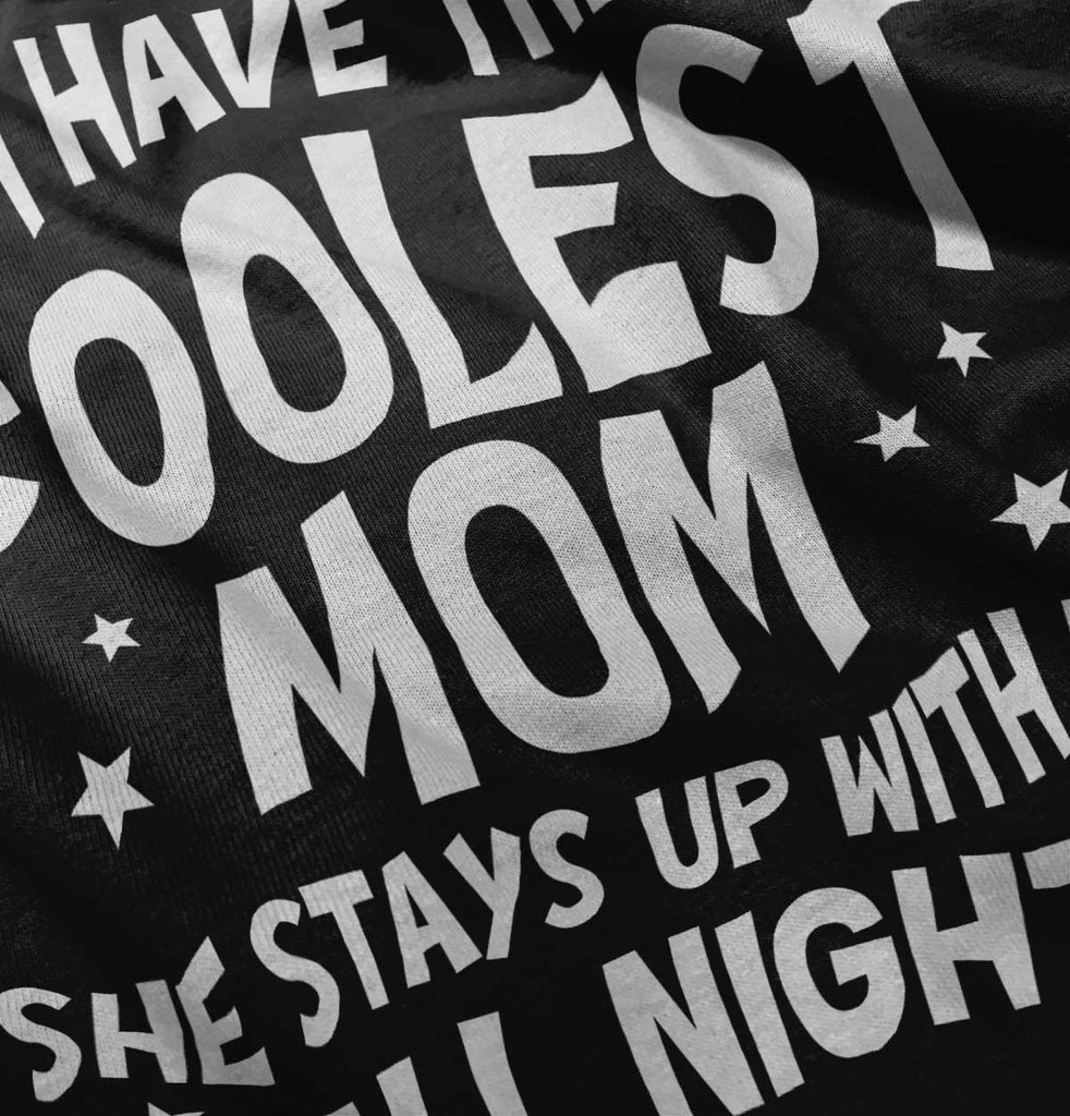 Coolest Mom Infant Baby Bib-Direct To Garment Print-Brisco Baby