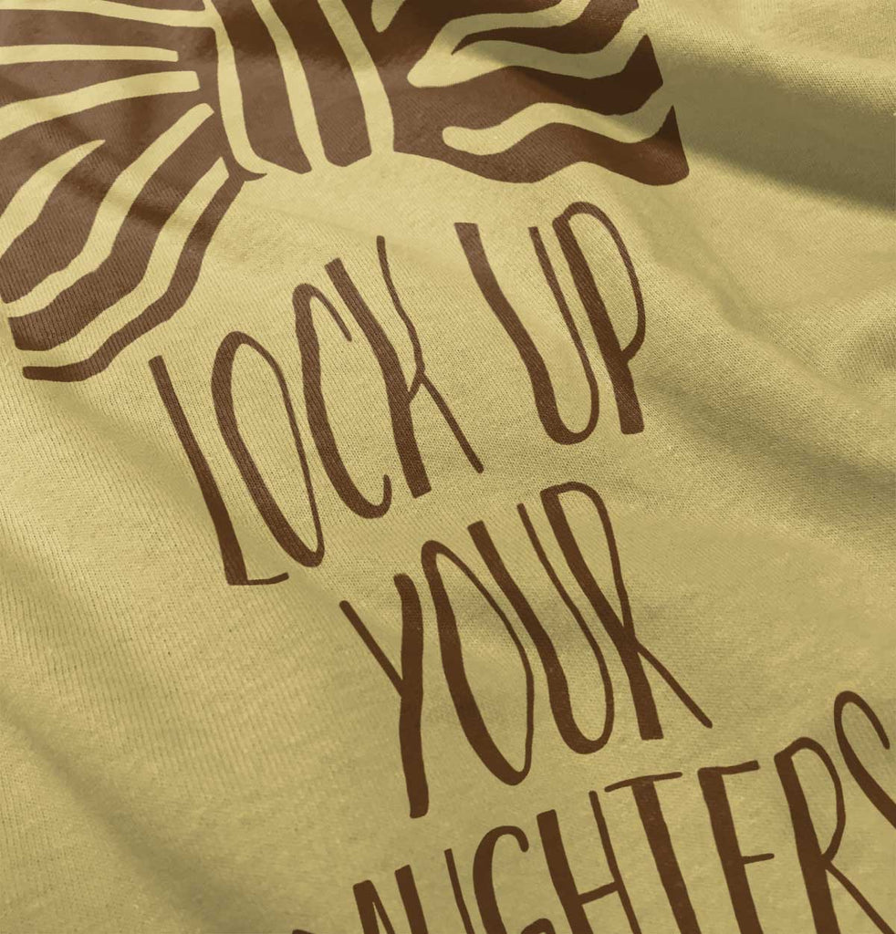 Lock Up Your Daughters Infant Toddler T Shirt-Direct To Garment Print-Brisco Baby