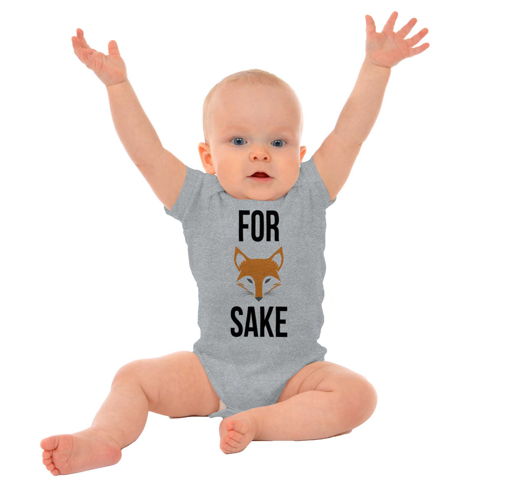 For Fox Sake Romper Bodysuit-Direct To Garment Print-Brisco Baby
