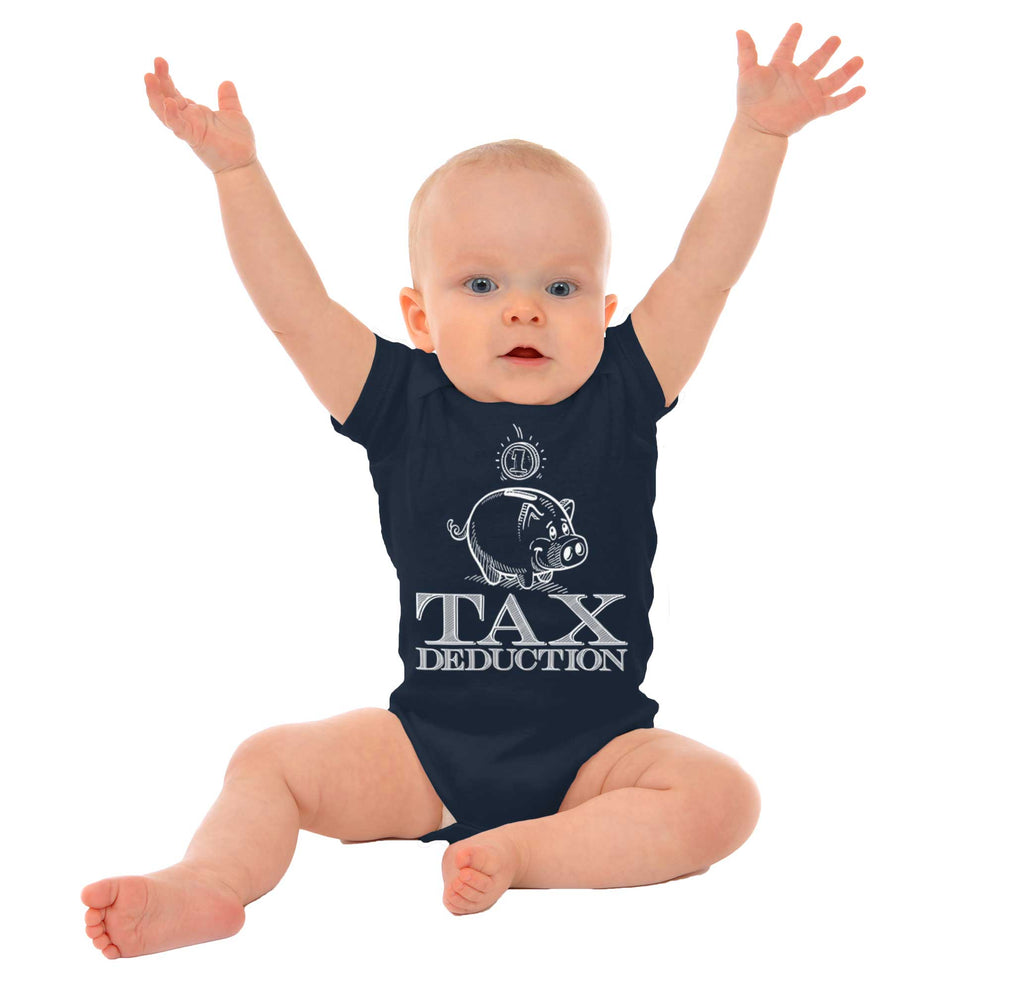 Cutest Tax Deduction Romper Bodysuit-Direct To Garment Print-Brisco Baby