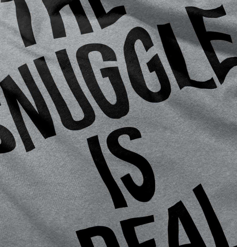 The Snuggle Is Real Romper Bodysuit-Direct To Garment Print-Brisco Baby