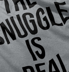 The Snuggle Is Real Romper Bodysuit-Direct To Garment Print-Brisco Baby