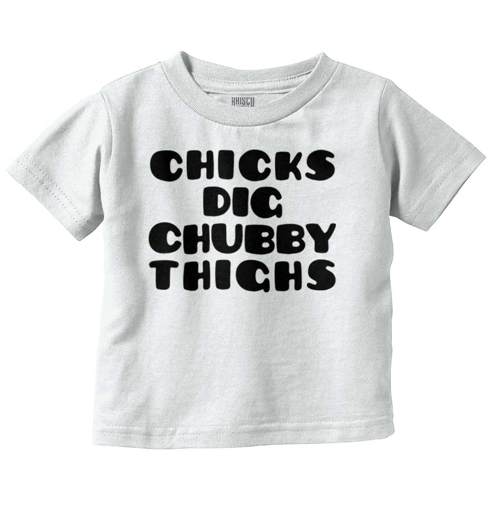Chubby Thighs Infant Toddler T Shirt-Direct To Garment Print-Brisco Baby