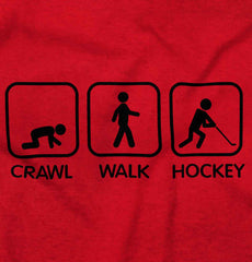 Crawl Walk Hockey Toddler Pullover Hoodie-Direct To Garment Print-Brisco Baby