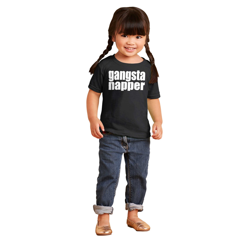 Gangsta Napper Infant Toddler T Shirt-Direct To Garment Print-Brisco Baby