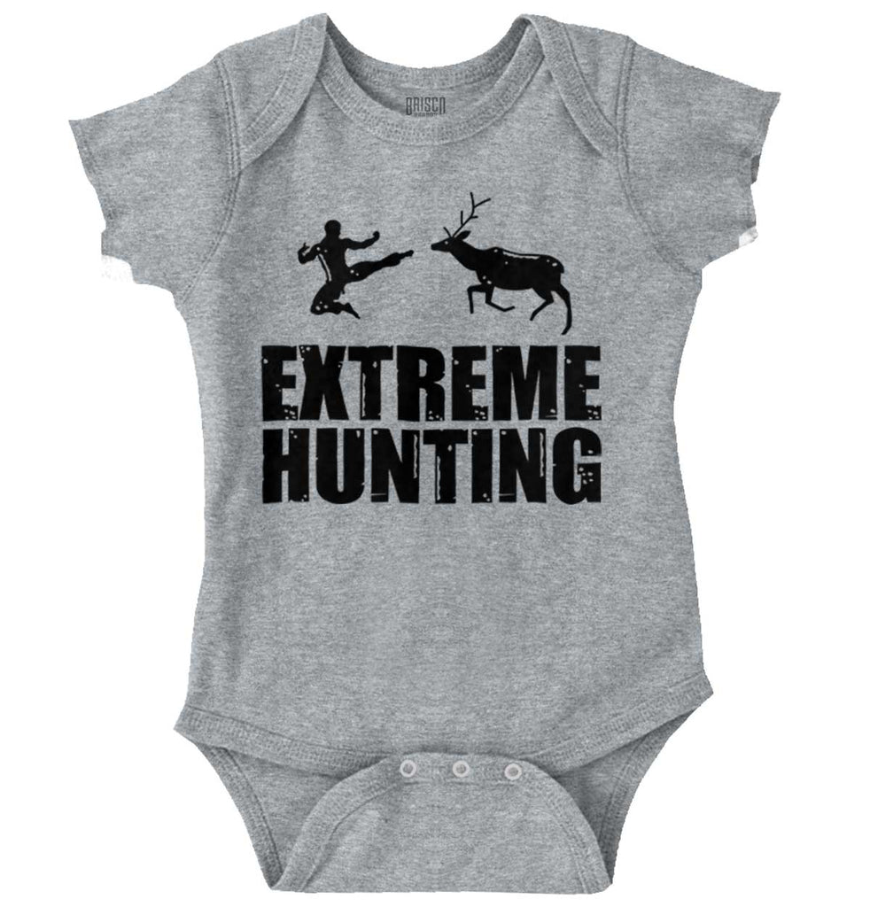 Extreme Deer Hunting Romper Bodysuit-Direct To Garment Print-Brisco Baby