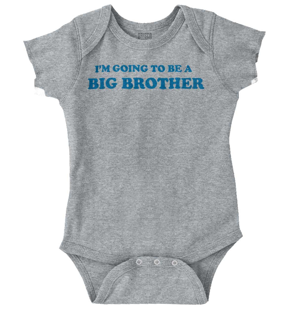 I'm Going To Be A Big Brother Romper Bodysuit-Direct To Garment Print-Brisco Baby