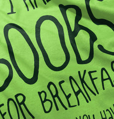 Boobs for Breakfast Romper Bodysuit-Direct To Garment Print-Brisco Baby