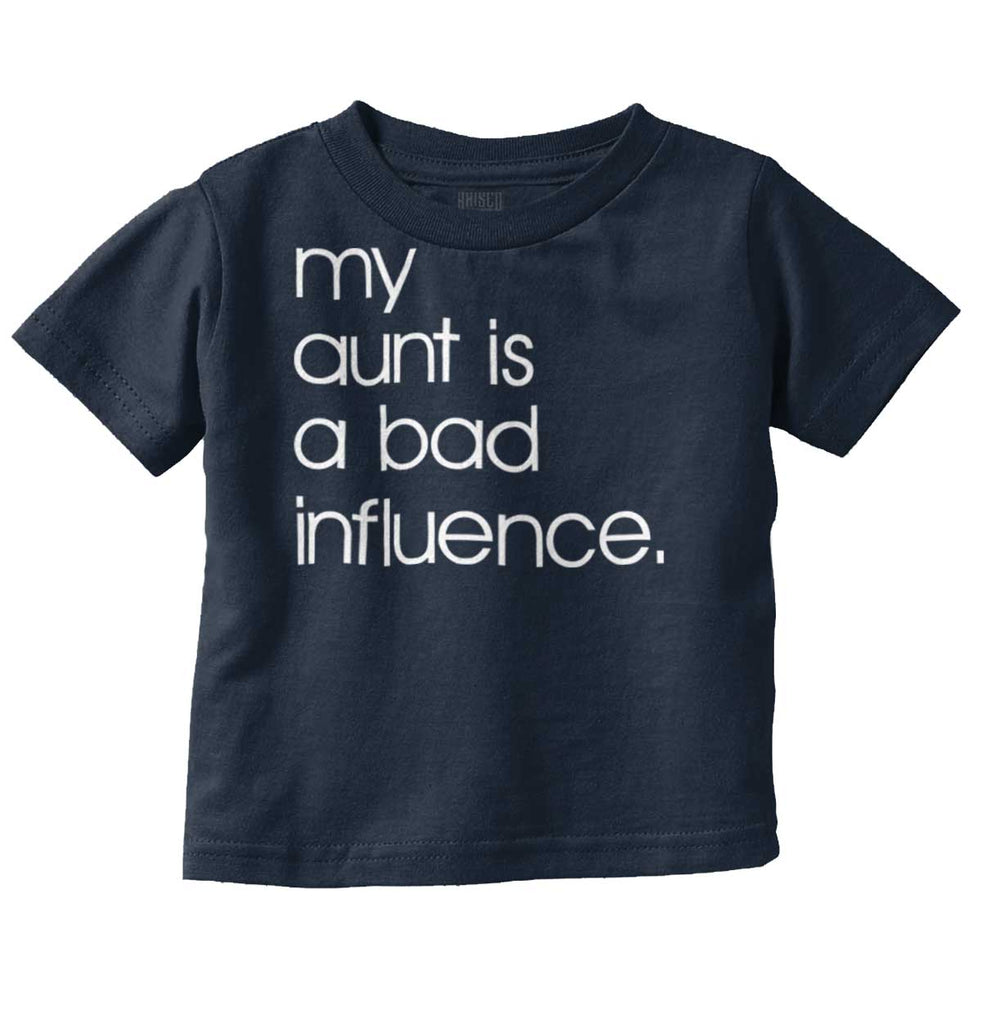 Bad Influence Infant Toddler T Shirt-Direct To Garment Print-Brisco Baby