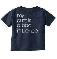 Bad Influence Infant Toddler T Shirt-Direct To Garment Print-Brisco Baby