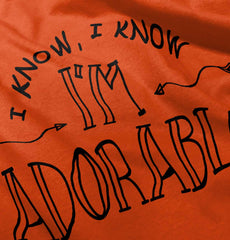 I'm Adorable Infant Toddler T Shirt-Direct To Garment Print-Brisco Baby