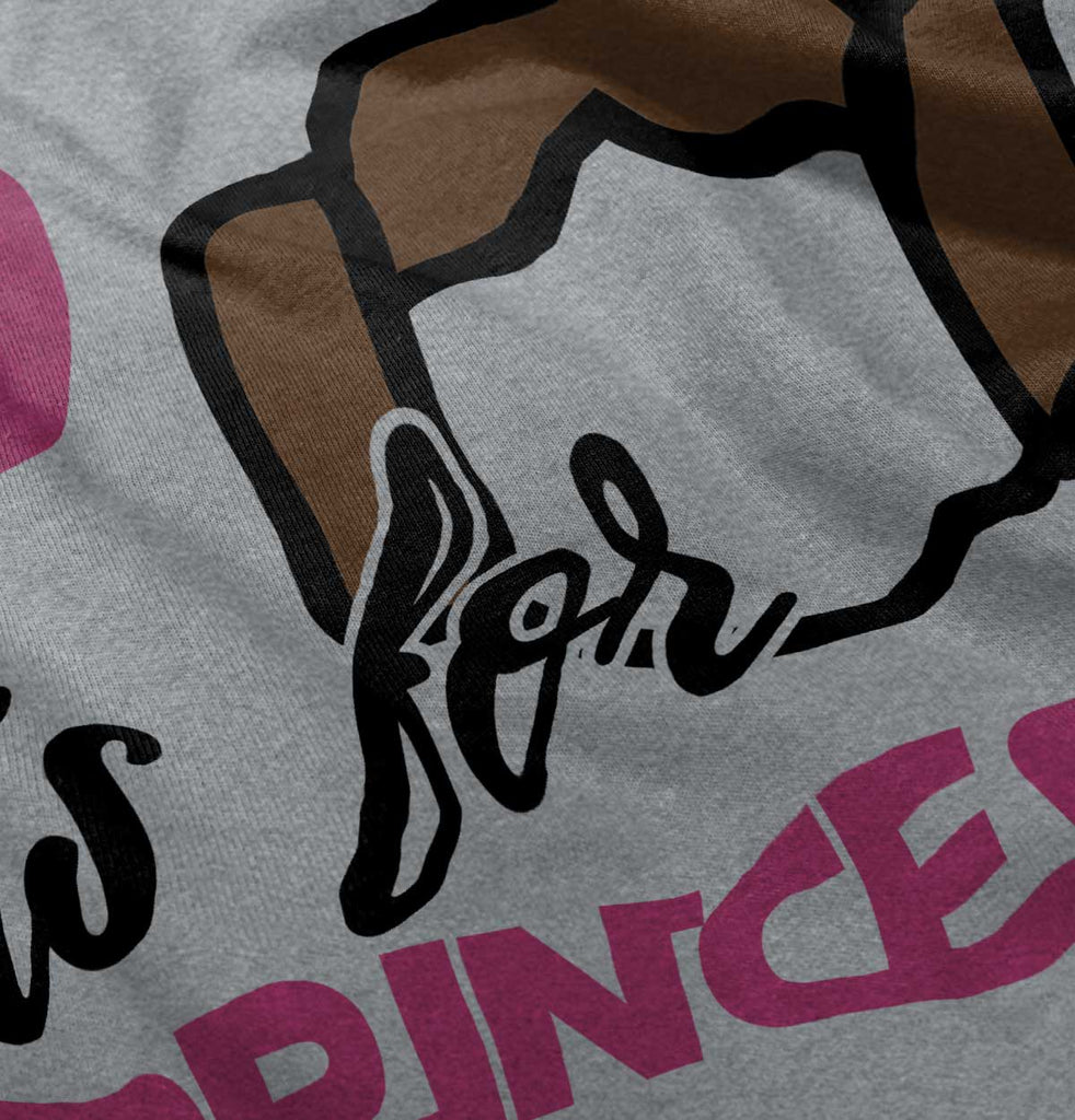 P Is For Princess Leia Romper Bodysuit-Direct To Garment Print-Brisco Baby