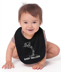Daddy Walker Infant Baby Bib-Direct To Garment Print-Brisco Baby