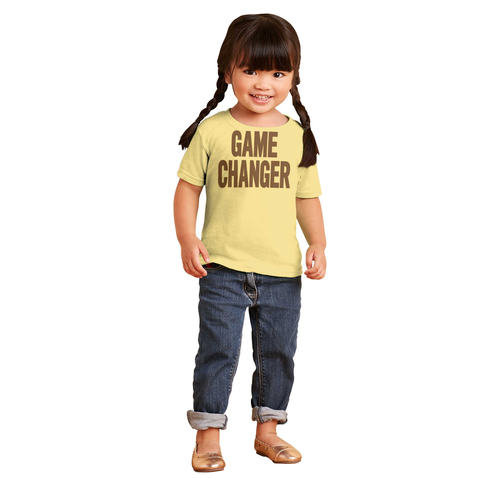 Game Changer Infant Toddler T Shirt-Direct To Garment Print-Brisco Baby