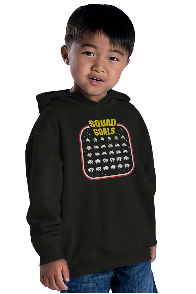 Squad Goals Video Gaming Nerd Toddler Pullover Hoodie-Direct To Garment Print-Brisco Baby