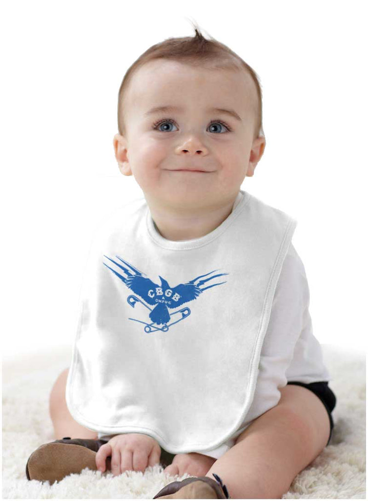 Eagle CBGB Infant Baby Bib-Direct To Garment Print-Brisco Baby