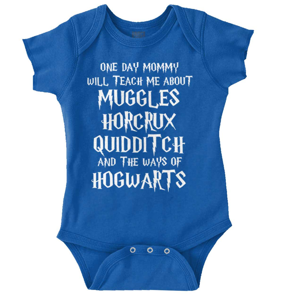Muggles Horcrux Quidditch Romper Bodysuit-Direct To Garment Print-Brisco Baby