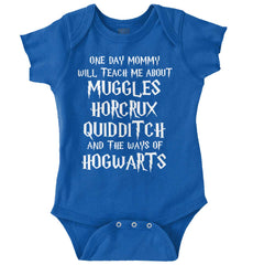 Muggles Horcrux Quidditch Romper Bodysuit-Direct To Garment Print-Brisco Baby