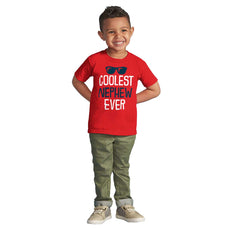 Coolest Nephew Ever Infant Toddler T Shirt-Direct To Garment Print-Brisco Baby