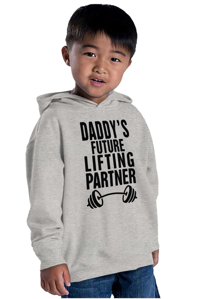 Lifting Partner Toddler Pullover Hoodie-Direct To Garment Print-Brisco Baby