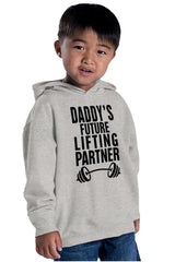 Lifting Partner Toddler Pullover Hoodie-Direct To Garment Print-Brisco Baby