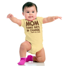 In Charge Romper Bodysuit-Direct To Garment Print-Brisco Baby