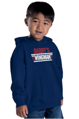 Daddy's Wingman Toddler Pullover Hoodie-Direct To Garment Print-Brisco Baby