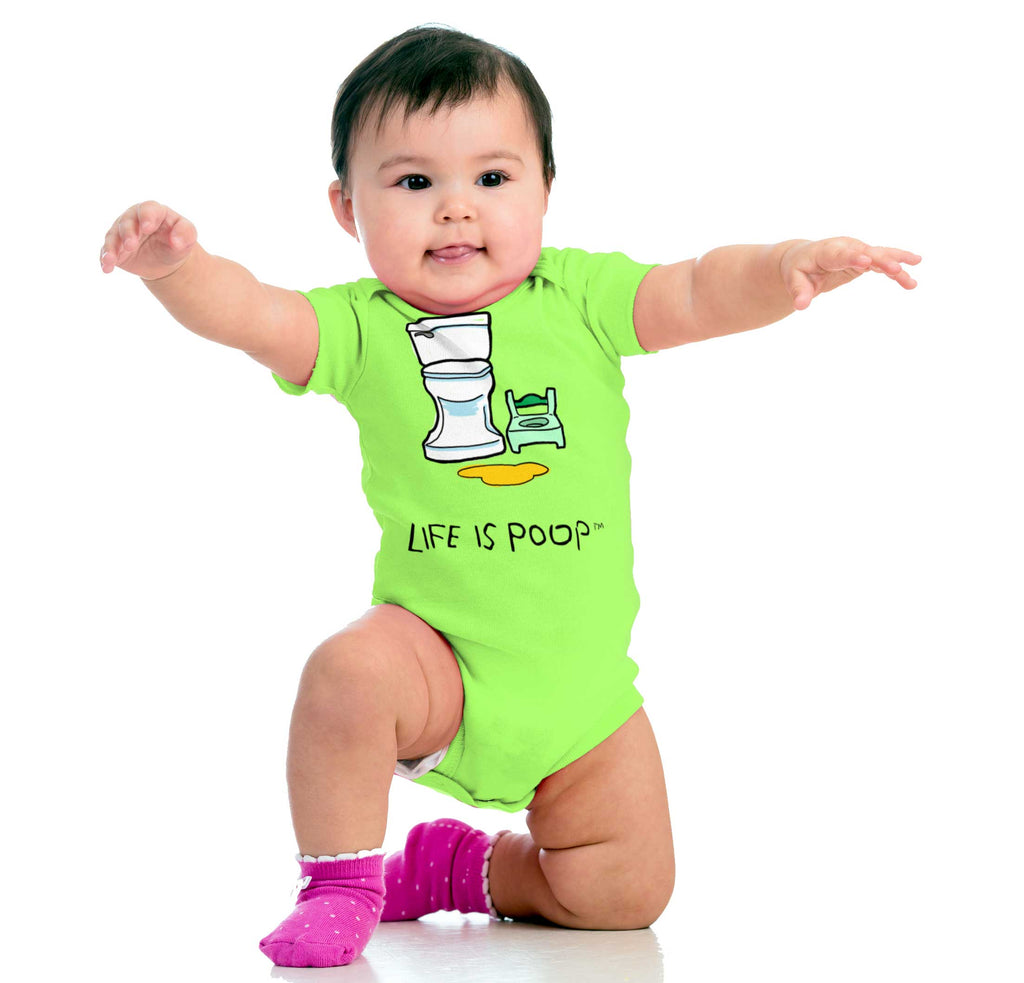 Potty Train Romper Bodysuit-Direct To Garment Print-Brisco Baby
