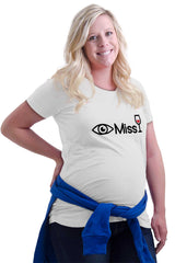 Eye Miss Wine Maternity T-Shirt-Direct To Garment Print-Brisco Baby