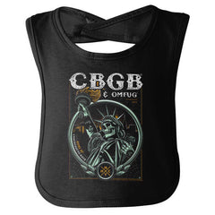 Statue of CBGB Infant Baby Bib-Direct To Garment Print-Brisco Baby
