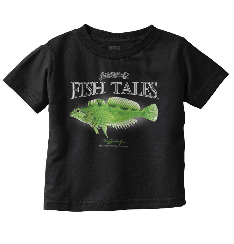 Fluffy Sculpin Infant Toddler T Shirt-Direct To Garment Print-Brisco Baby